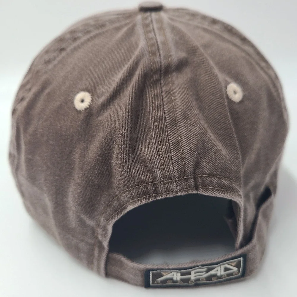 Outer Banks Hat Strapback Ahead Brown North Carolina Souvenir Casual Logo Men